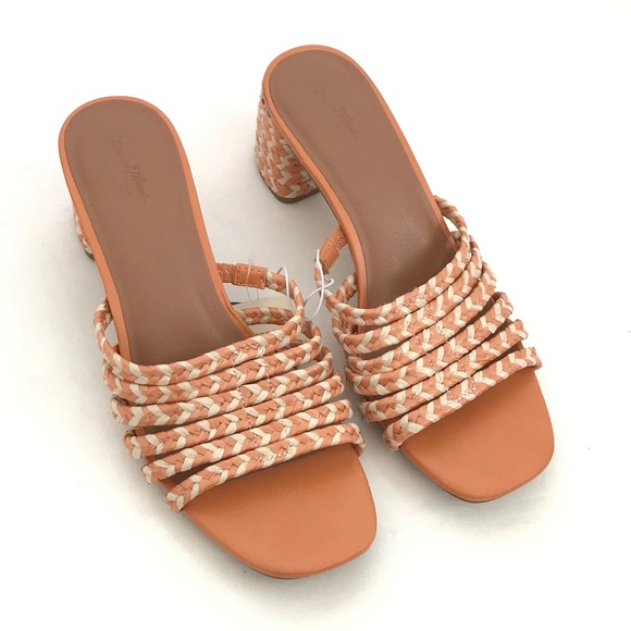 UNIVERSAL THREAD Rachel Heeled Sandals Slip On Mules Heels Women’s Size 8.5 - Picture 1 of 16